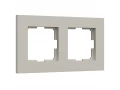 Рамка на 2 поста Slab /W0022917 (дымчатый софт)