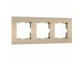 Рамка на 3 поста Slab /W0032911 (шампань софт)