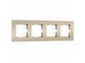 Рамка на 4 поста Slab /W0042911 (шампань софт)
