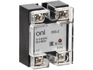 Реле твердотельное OSS-2 60А 380В AC 3-32В DC ONI