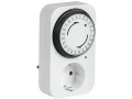 Розетка-таймер механический РТМ-2 с индикацией 15мин 24ч 96on/off 16А IP20 IEK