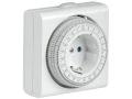 Розетка-таймер механический РТМ-3 15мин 24ч 96on/off 16А IP20 IEK