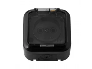 Розетка РА 16-296 черный