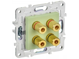 SKANDY Аудиорозетка 4-местная SK-A01G мятный IEK