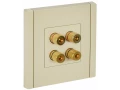 FORTE&PIANO Аудиорозетка 4-местная FP439 ваниль IEK