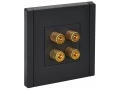 FORTE&PIANO Аудиорозетка 4-местная FP139 черный IEK