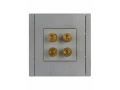 FORTE&PIANO Аудиорозетка 4-местная FP539 сталь IEK
