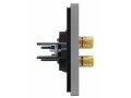 FORTE&PIANO Аудиорозетка 4-местная FP539 сталь IEK