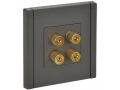FORTE&PIANO Аудиорозетка 4-местная FP339 серый IEK