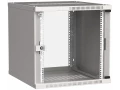 ITK Шкаф настенный LINEA WE 9U 600х600мм дверь стекло серый