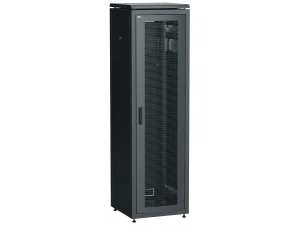 ITK LINEA N Шкаф сетевой 19' 38U 600х800мм перфорированная передняя дверь черный