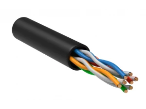ITK Витая пара U/UTP кат.5E 4х2х24AWG LDPE черный (305м) ИЭК (уп.)