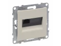 Розетка информационная одиночная RJ45 категория 6 UTP слоновая кость SUNO /721252/
