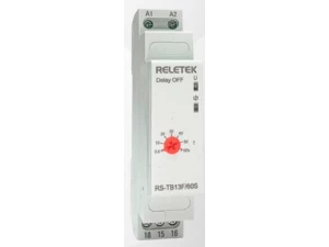 Реле времени с задержкой отключения RS-TB13F 60S(24-240VAC/DC, 8A/230VAC, 1CO, OFF-DELAY)