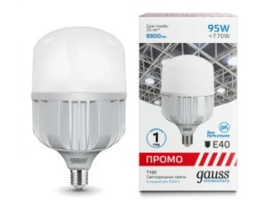 Лампа Gauss Elementary T160 95W 8800lm 6500K E40 Promo LED 1/6
