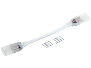 Коннектор 5шт RGB 14мм (разъем-10см-разъем) IEK