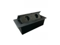 Настольная розетка 2EU+2USB+C Black