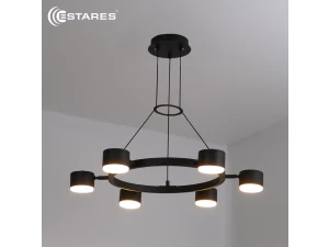 Люстра LAMPADA 6xGX53-640*800-BLACK-220-IP20