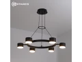 Люстра LAMPADA 6xGX53-640*800-BLACK-220-IP20