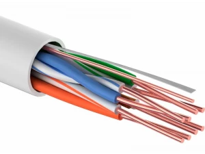 Кабель витая пара U/UTP, CAT 5e, PVC, 4PR, 24AWG, INDOOR, SOLID, серый, 305м REXANT (бухта)