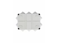 Коробка КМ41241 распаячная для открытой проводки 150х110х70 мм IP44 (RAL7035, 10 гермовводов) ИЭК