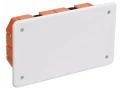 Коробка распаячная КМ41026 для полых стен безгалогенная (HF) 172х96х45мм с саморезами пластиковыми лапками с крышкой IEK