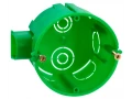 Коробка установочная КМ40004-10 блочная для твердых стен безгалогенная (HF) D=68х45мм (со стыковочным узлом) IEK