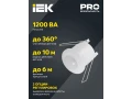 Датчик движения ДД-301 800Вт 360град 6м IP20 белый IEK