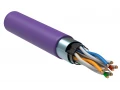 ITK Витая пара F/UTP кат.6 4х2х23AWG solid LSZH нг(А)-HF фиолетовый (305м)