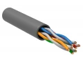 ITK Витая пара U/UTP кат. 5E 4х2х0,52 solid PVC серый (305м) РФ