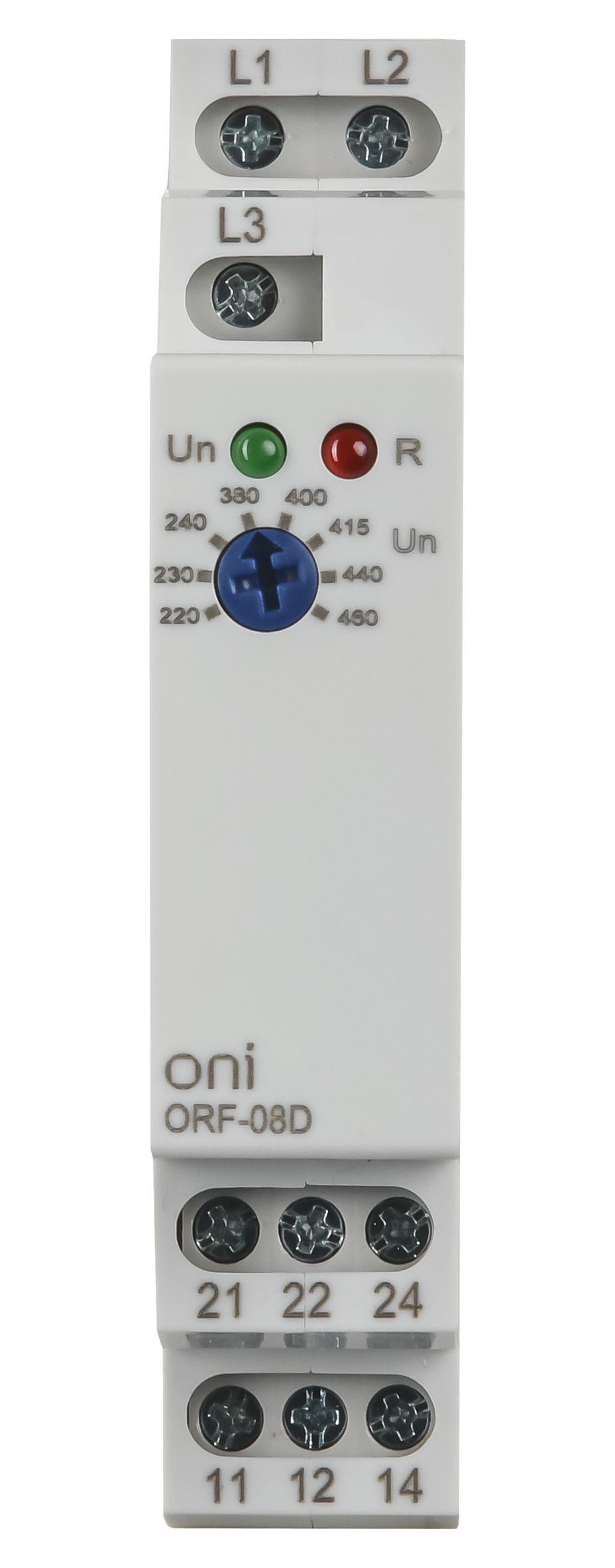 Реле контроля фаз ORF-08D 3 фазы 2 контакта 220-460В AC ONI
