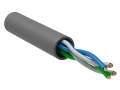 ITK Витая пара U/UTP кат. 5E 2х2х24AWG solid LSZH нг(А)-HF серый (305м) РФ