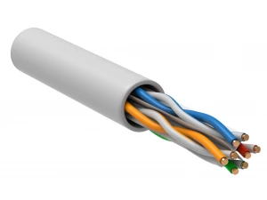 ITK Витая пара U/UTP кат.6 4х2х23AWG solid PVCLS нг(А)-LSLTx белый (305м)