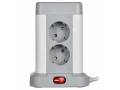 DOMINIC Удлинитель У08K 8 мест 2P+PE 1,5м 3х1,0мм2 16А/250В USB A+C 20Вт серый ИЭК