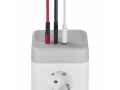 DOMINIC Удлинитель У08K 8 мест 2P+PE 1,5м 3х1,0мм2 16А/250В USB A+C 20Вт серый ИЭК