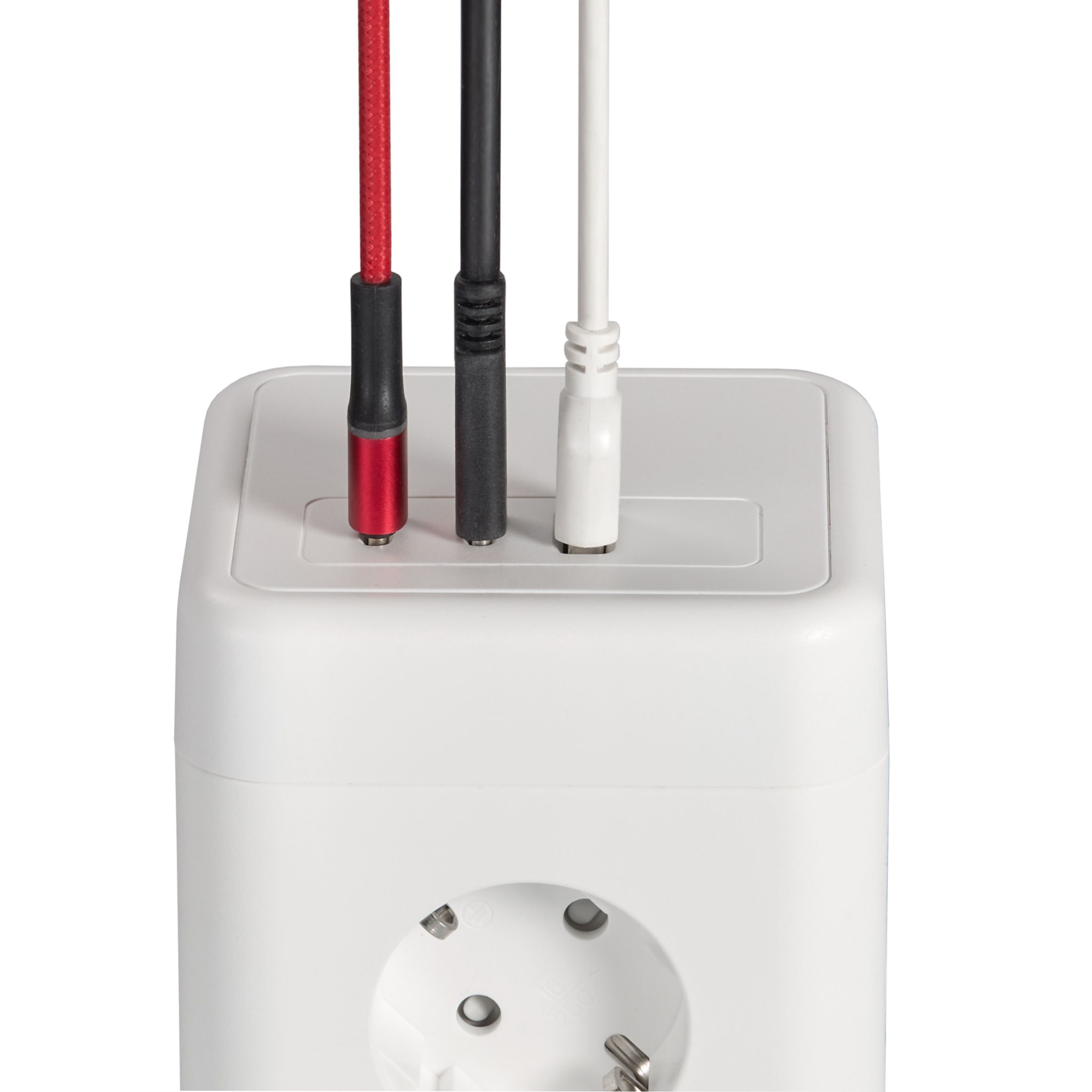 DOMINIC Удлинитель У08K 8 мест 2P+PE 1,5м 3х1,0мм2 16А/250В USB A+C 20Вт белый ИЭК