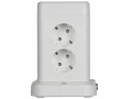 DOMINIC Удлинитель У08K 8 мест 2P+PE 1,5м 3х1,0мм2 16А/250В USB A+C 20Вт белый ИЭК