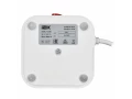 DOMINIC Удлинитель У08K 8 мест 2P+PE 1,5м 3х1,0мм2 16А/250В USB A+C 20Вт белый ИЭК