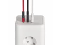 DOMINIC Удлинитель У08K 8 мест 2P+PE 1,5м 3х1,0мм2 16А/250В USB A+C 20Вт белый ИЭК
