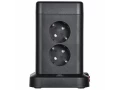 DOMINIC Удлинитель У08K 8 мест 2P+PE 1,5м 3х1,0мм2 16А/250В USB A+C 20Вт черный ИЭК