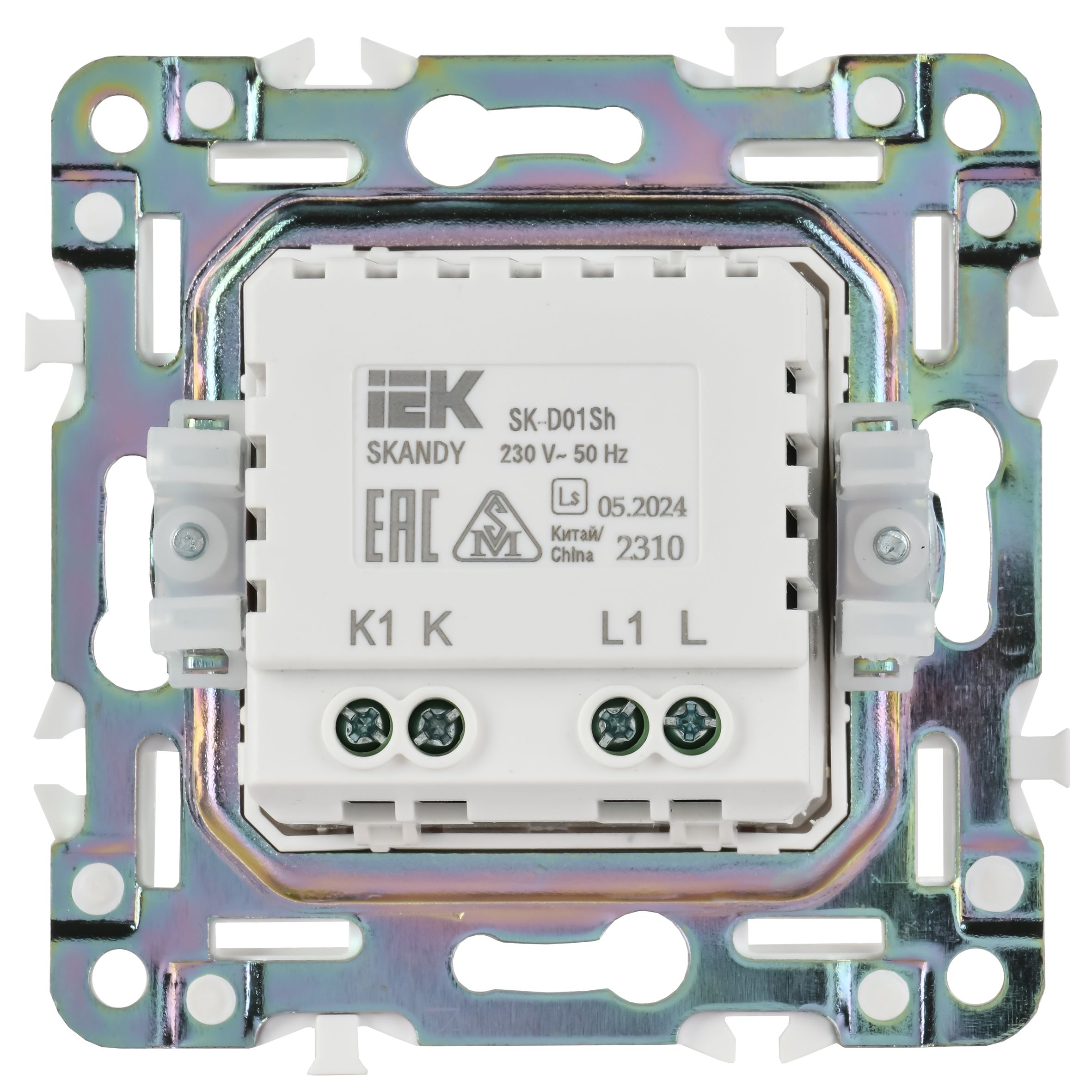 SKANDY Светорегулятор поворотный 600Вт SK-D01Sh шампань IEK