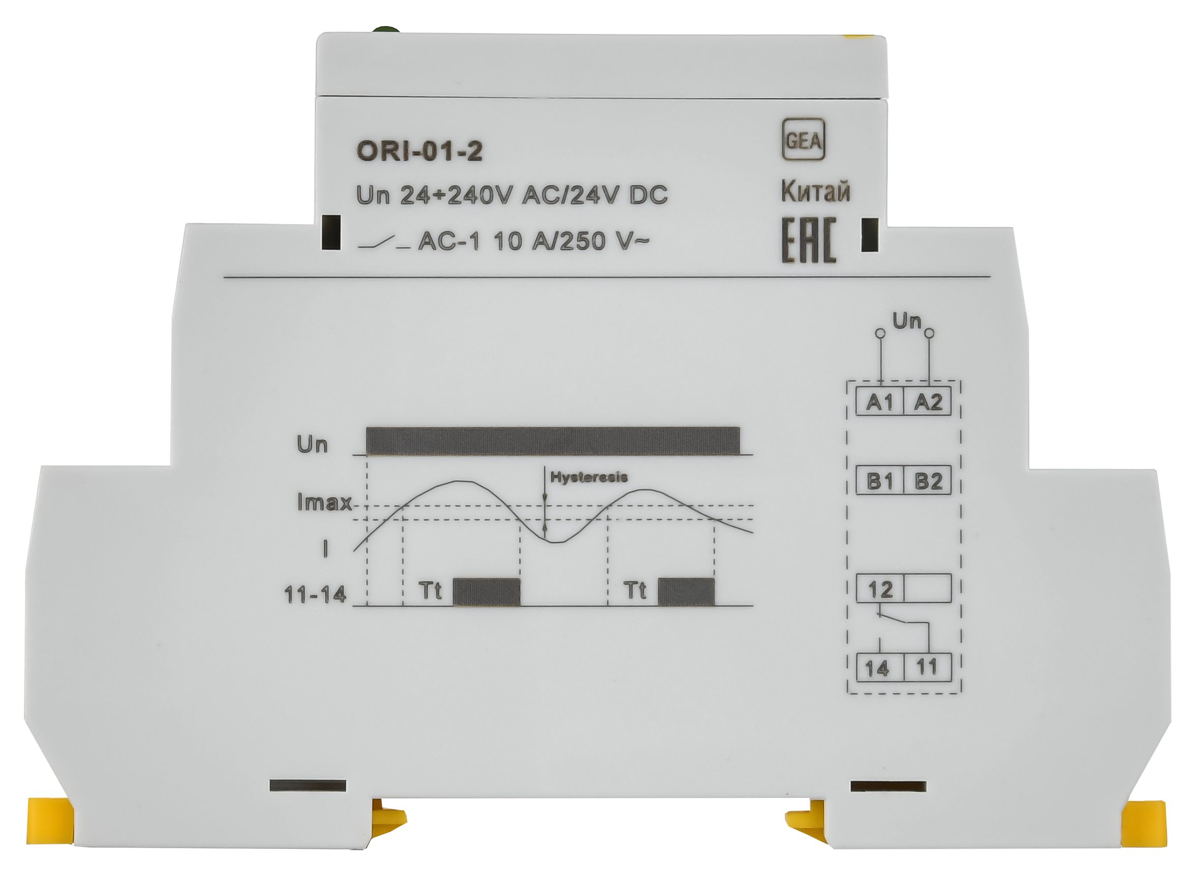 Реле контроля тока ORI 0.2-2A 24-240В AC/24В DC ИЭК