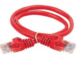 ITK Коммутационный шнур (патч-корд) кат.6 UTP PVC 1м красный